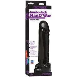 Kink Vac-U-Lock By Doc Johnson Bij Mince.NL CodeBlack Vac-U-Lock Dildo - Man O' War Van Doc Johnson -Sextoys voor hem Verkoop 135748 1 2