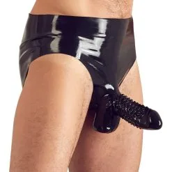 Late-X Fetish Wear Latex Penis Slip Van LATE X