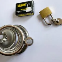 MAE-Toys RVS Kuisheidskooi Met Plasgaatjes -Sextoys voor hem Verkoop CB 128L