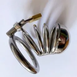 MAE-Toys RVS Kuisheidskooi Met Plasgaatjes -Sextoys voor hem Verkoop CB