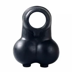 MAE-Toys Zwarte Siliconen Ball Stretcher Met Cock Ring -Sextoys voor hem Verkoop CB Toy black 3