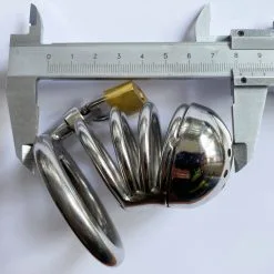 MAE-Toys RVS Kuisheidskooi Met Plasgaatjes -Sextoys voor hem Verkoop CB size 3