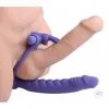 Strap-on Dildo Met Vibrerende Penisring 'Double Delight' Van You2Toys -Sextoys voor hem Verkoop Double Delight Dual Penetration Rabbit Cock Ring 2