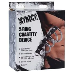 Strict Leather Gates Of Hell Leather Chastity Device -Sextoys voor hem Verkoop Gates of Hell AG848