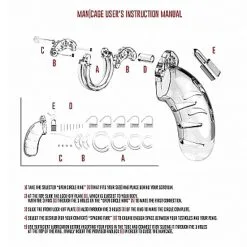 ManCage Chasitty Device ManCage Short Kuisheidskooi - Transparant Model 01 -Sextoys voor hem Verkoop Man Cage transparant 1