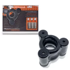 Zwarte - TPR - Buzz Squeeze Vibrerende Ballstretcher Van Oxballs -Sextoys voor hem Verkoop Oxballs Heavy Squeeze Weighted Ball Stretcher Black OX 3057 BLK 840215120922 Multiview 510x510 2