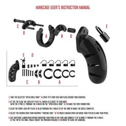 ManCage Chasitty Device Mancage Model 05 Luxe Kuisheidskooi (Zwart) -Sextoys voor hem Verkoop RS41873 MCG005BLK lpr