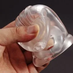 MAE-Toys Soft TPR Transparante Kuisheidskooi Zonder Slot -Sextoys voor hem Verkoop TPR Chastity 4 1
