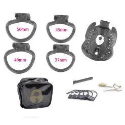 Armor Male Kuisheidskooi - Black Van MAE-Toys -Sextoys voor hem Verkoop amor CB black details 1