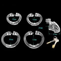 MAE-Toys Medium Model Chastity Device Clear - Kidding -Sextoys voor hem Verkoop cb kidding medium size