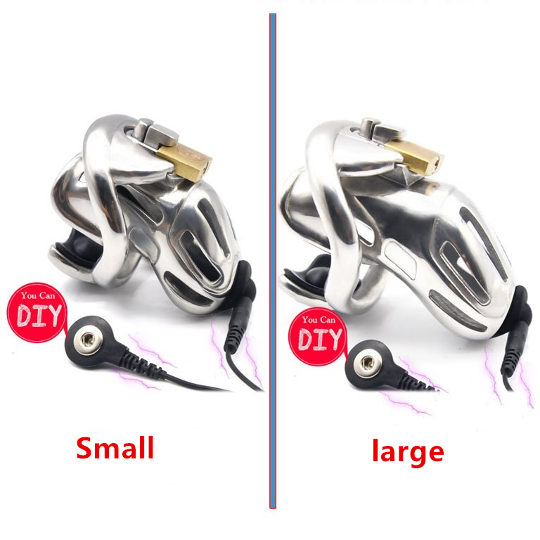 FM ElectroSex Stainless Steel E-Stim Chastity Device - Small 5 FM ElectroSex Stainless Steel E-Stim Chastity Device - Small - Afbeelding 3