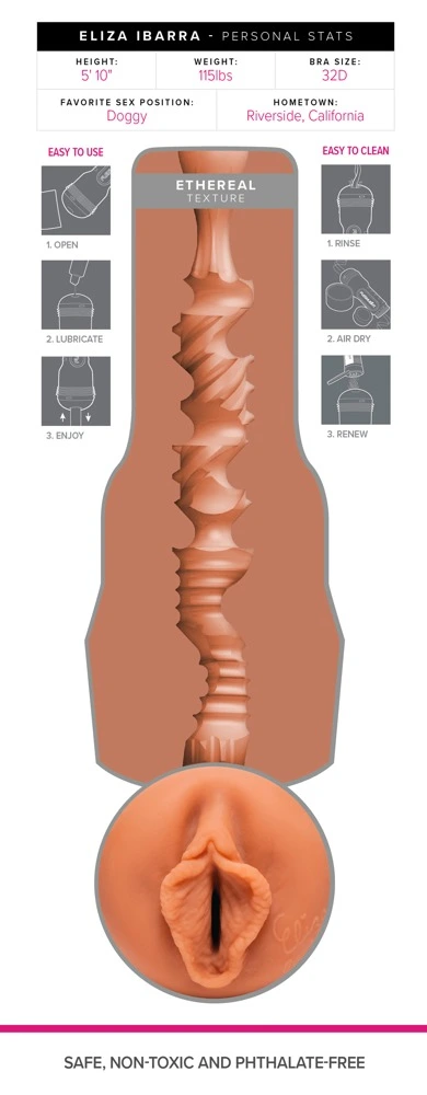 Fleshlight-Fleshjack Vagina Shape Masturbator Van Pornoster Eliza Ibarra 9 Fleshlight-Fleshjack Vagina Shape Masturbator Van Pornoster Eliza Ibarra - Afbeelding 7