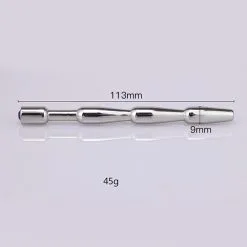 Stainless Steel 11.3 Cm Long Jewel Penis Head Plug Blue By MAE-Toys -Sextoys voor hem Verkoop long penis jewel plug 1