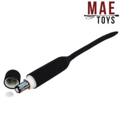 MAE-Toys 10 Programma Zwarte Urethrale Siliconen Sound-Vibrator -Sextoys voor hem Verkoop mae sm 031 10 frequency black 5.5 mm urethral silicone vibrator 23744 3