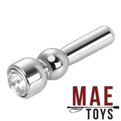 Stainless Steel Jewel Penis Head Plug Clear By MAE-Toys -Sextoys voor hem Verkoop mae sm 090c stainless steel jewel penis head plug crystal 26481 1