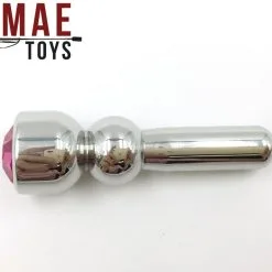 Stainless Steel Jewel Penis Head Plug By MAE-Toys -Sextoys voor hem Verkoop mae sm 090p metal jewel penis head plug pink 24558 2