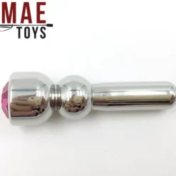 Stainless Steel Jewel Penis Head Plug By MAE-Toys -Sextoys voor hem Verkoop mae sm 090p metal jewel penis head plug pink 24558