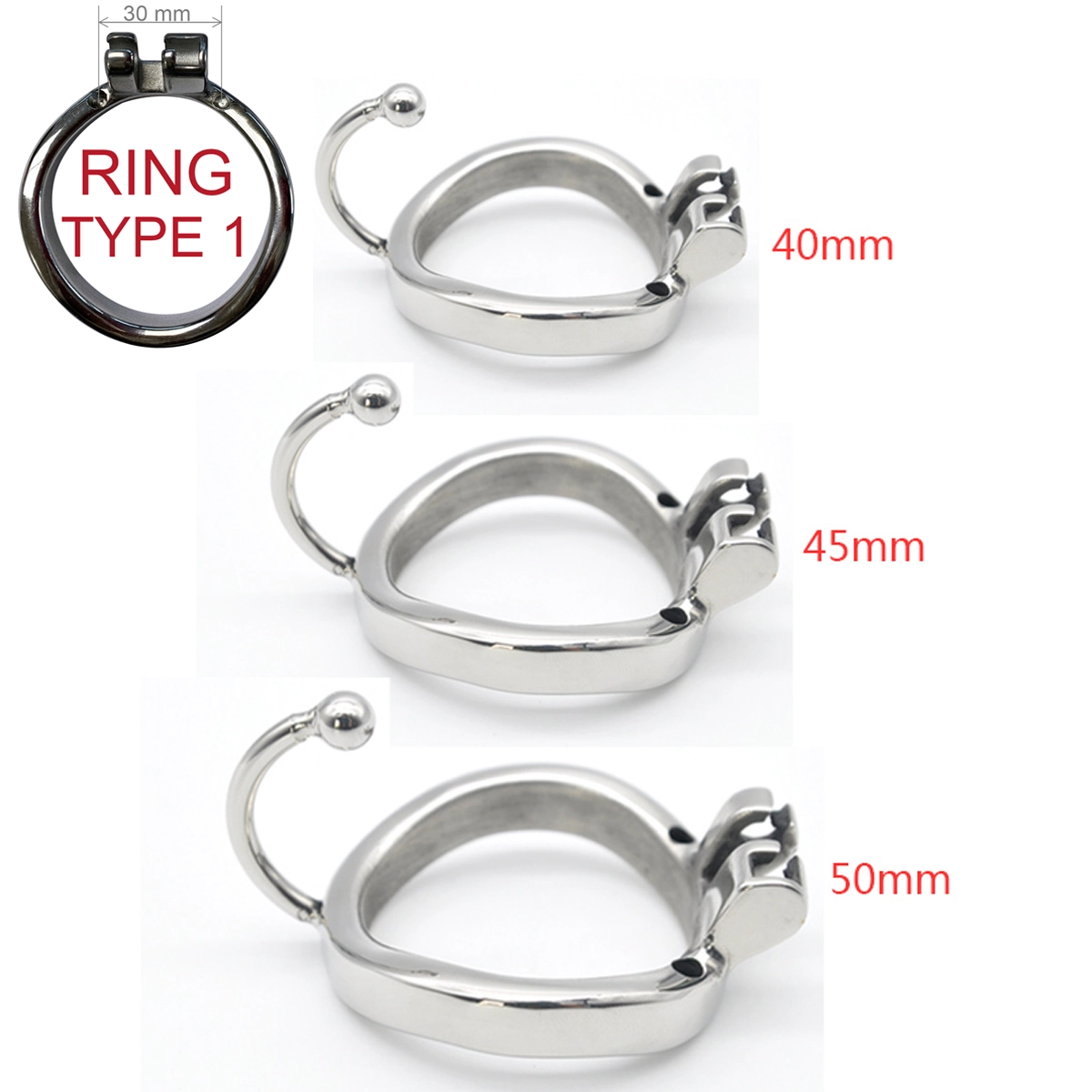 MAE-Toys Anatomisch Gevormde Back Ring (40mm) Met Bal-splitter Voor Kuisheidskooien Ring Type 1 5 MAE-Toys Anatomisch Gevormde Back Ring (40mm) Met Bal-splitter Voor Kuisheidskooien Ring Type 1 - Afbeelding 3