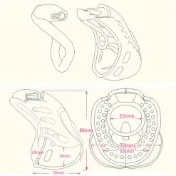 Armor Male Kuisheidskooi - Medium Van MAE-Toys -Sextoys voor hem Verkoop mae sm 141 04