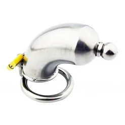 Stalen Kuisheidskooi Met Urethra Plug Van MAE-Toys 6 Stalen Kuisheidskooi Met Urethra Plug Van MAE-Toys -Sextoys voor hem Verkoop mae sm 217 02