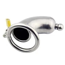 Stalen Kuisheidskooi Met Urethra Plug Van MAE-Toys -Sextoys voor hem Verkoop mae sm 217 03 1