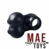 MAE-Toys Zwarte Siliconen Ball Stretcher Met Cock Ring -Sextoys voor hem Verkoop mae ty 001blk mae toys black silicone ball stretcher with cock ring 27930 3