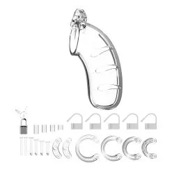 ManCage Chasitty Device Mancage Model 03 Luxe Kuisheidskooi (Transparant) -Sextoys voor hem Verkoop mancage03 02