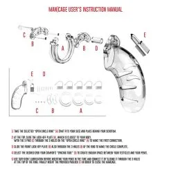 ManCage Chasitty Device Mancage Model 03 Luxe Kuisheidskooi (Transparant) -Sextoys voor hem Verkoop mancage03 04