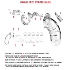 ManCage Chasitty Device Mancage Model 06 Luxe Kuisheidskooi (Transparant) -Sextoys voor hem Verkoop mancagemodel06 03 1