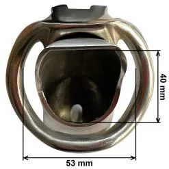 Stalen Kuisheidskooi (Korte Versie) Van MAE-Toys -Sextoys voor hem Verkoop medium ring