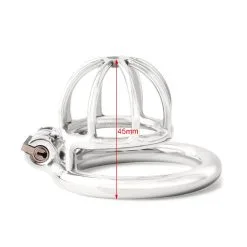 MAE-Toys Steel Micro Chastity Cage With Cylinder Lock -Sextoys voor hem Verkoop micro chastity cage sizes