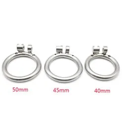 MAE-Toys Steel Micro Chastity Cage With Cylinder Lock -Sextoys voor hem Verkoop micro chastity rings