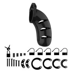ManCage Chasitty Device Mancage Model 03 Luxe Kuisheidskooi (Zwart) -Sextoys voor hem Verkoop moel03blk 02 1