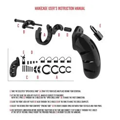 ManCage Chasitty Device Mancage Model 03 Luxe Kuisheidskooi (Zwart) -Sextoys voor hem Verkoop moel03blk 04