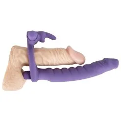 Strap-on Dildo Met Vibrerende Penisring 'Double Delight' Van You2Toys -Sextoys voor hem Verkoop or 05834480000 strap on dildo with vibrating cock ring double delight 28099 2