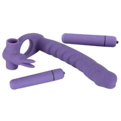 Strap-on Dildo Met Vibrerende Penisring 'Double Delight' Van You2Toys -Sextoys voor hem Verkoop or 05834480000 strap on dildo with vibrating cock ring double delight 28100