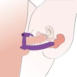 Strap-on Dildo Met Vibrerende Penisring 'Double Delight' Van You2Toys -Sextoys voor hem Verkoop or 05834480000 strap on dildo with vibrating cock ring double delight 28103 2