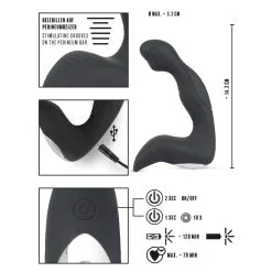 Rebel Men's Gear Oplaadbare Prostaat Stimulator Van Rebel -Sextoys voor hem Verkoop or 0595390 09 1