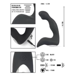 Rebel Men's Gear Oplaadbare Prostaat Stimulator Van Rebel -Sextoys voor hem Verkoop or 0595390 09