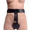 Saxos BDSM Toys Zwart Lederen Dames Kuisheidsslip Met Afsluitbare Taille-gordel Van Saxos -Sextoys voor hem Verkoop os 0324fem female leather chastity belt 18195 1
