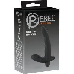 Rebel Men's Gear Prostaatvibrator In Vinger-duimlook Bevredigt Tegelijkertijd De Prostaat En Het Perineum