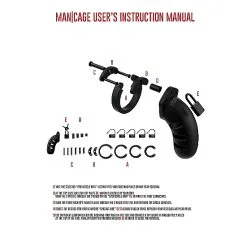 ManCage Chasitty Device Mancage Model 21 - Chastity - 4.5' - Silicone Cock Cage - Zwart 12 ManCage Chasitty Device Mancage Model 21 - Chastity - 4.5' - Silicone Cock Cage - Zwart -Sextoys voor hem Verkoop showpicture 4 1 2