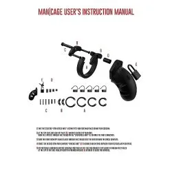 ManCage Chasitty Device Mancage Model 20 - Chastity - 3.5' - Silicone Cock Cage - Zwart -Sextoys voor hem Verkoop showpicture 4 1 8