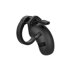 ManCage Chasitty Device Mancage Model 20 - Chastity - 3.5' - Silicone Cock Cage - Zwart -Sextoys voor hem Verkoop showpicture 7 1 2