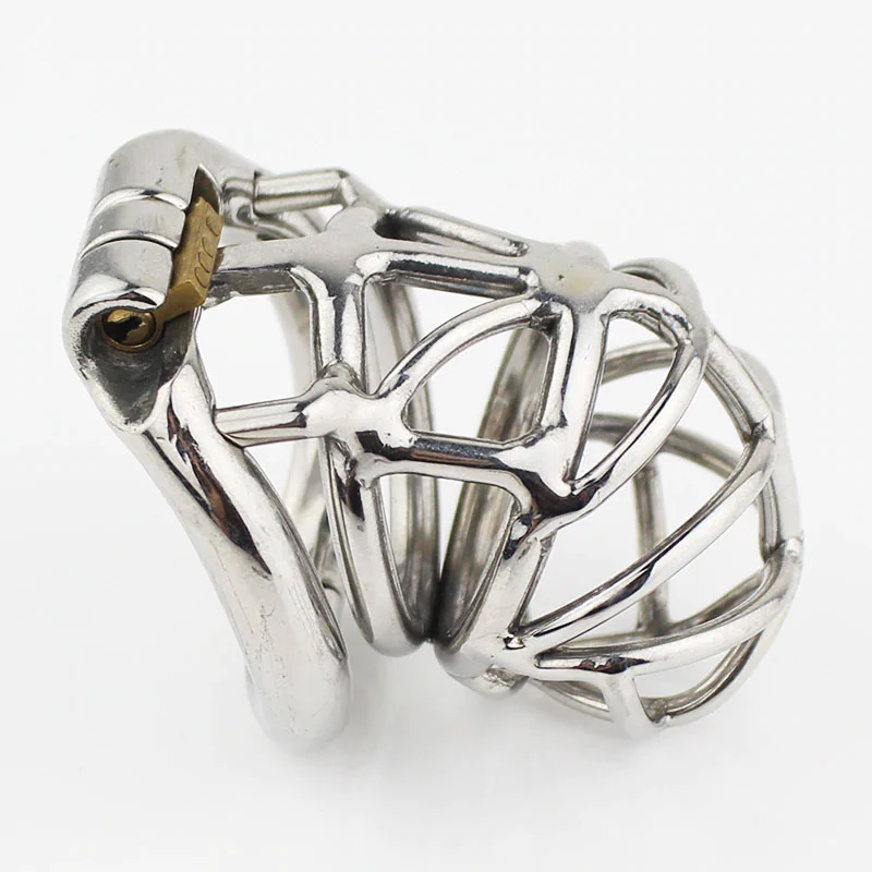 MAE-Toys Steel Open Chastity Cage With Cylinder Lock 3 MAE-Toys Steel Open Chastity Cage With Cylinder Lock