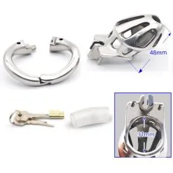 MAE-Toys Steel Kidding - Medium Model Chastity Device -Sextoys voor hem Verkoop steel kidding medium sizes