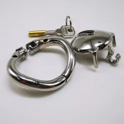 MAE-Toys Stainless Steel Micro Chastity Device Cock Cage -Sextoys voor hem Verkoop ultra Micro chastity device 1 1