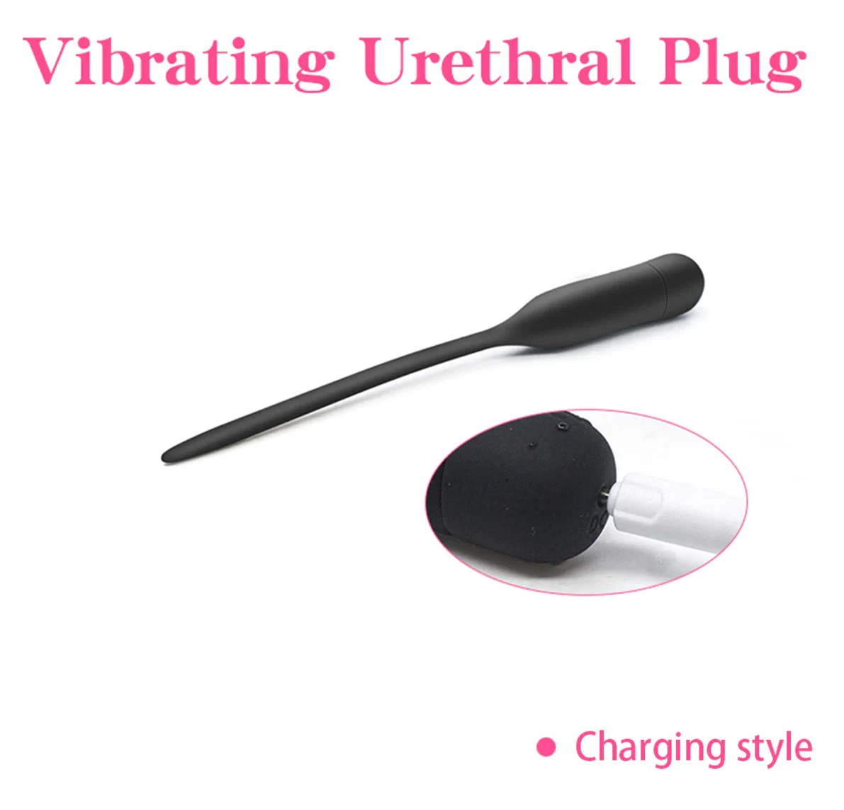 MAE-Toys 10 Programma Zwarte Urethrale Siliconen Sound-Vibrator 7 MAE-Toys 10 Programma Zwarte Urethrale Siliconen Sound-Vibrator - Afbeelding 5