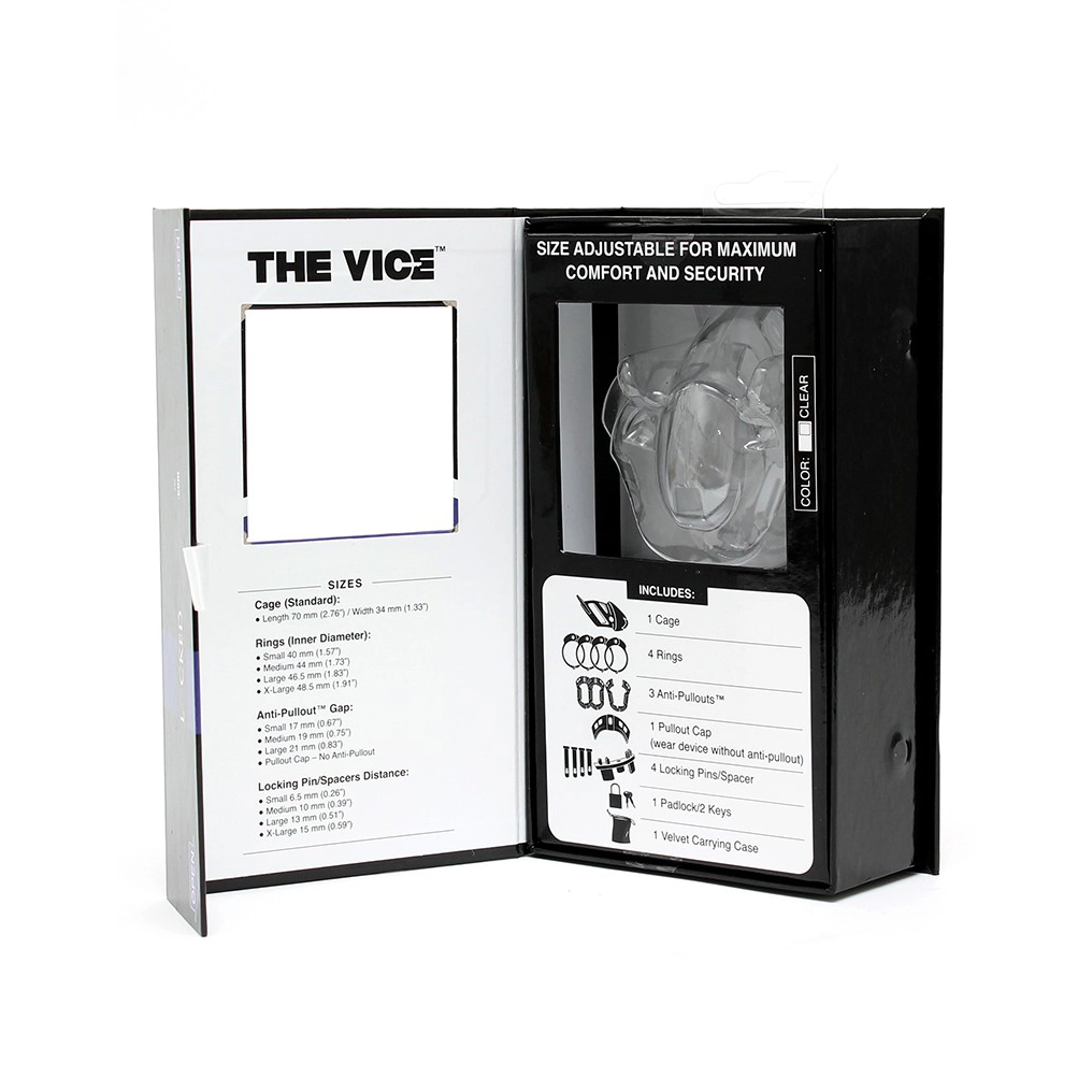 Rimba THE VICE Chastity Device PLUS - CLEAR 5 Rimba THE VICE Chastity Device PLUS - CLEAR - Afbeelding 3