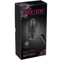 XouXou - Silicone LoveToys Vibrerende E-Stim Butt Plug Van XouXou